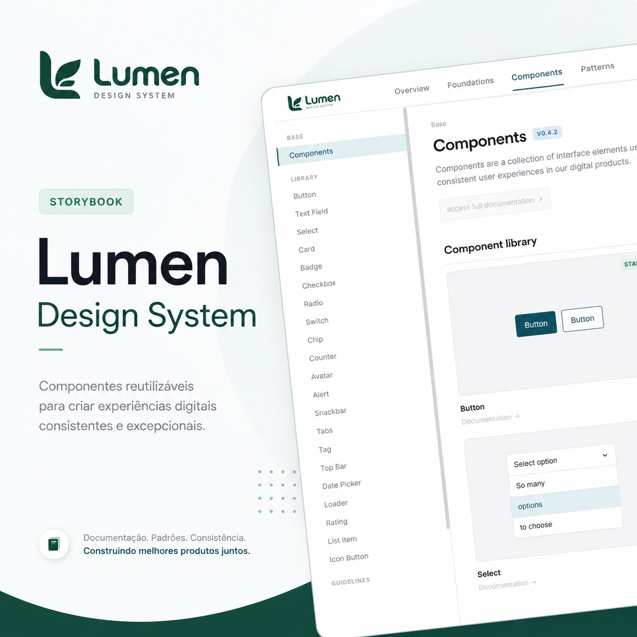 Lumen Design System, Storybook